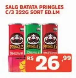 Supermercados Pague Menos Salg batata pringles oferta