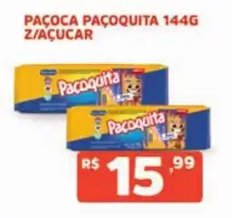 Supermercados Pague Menos Paçoquita z/ açucar oferta