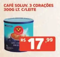 Supermercados Pague Menos Café soluv. 3 corações oferta