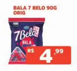 Supermercados Pague Menos bala 7 belo oferta