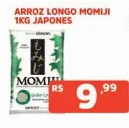 Supermercados Pague Menos Arroz longo momiji oferta