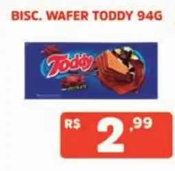 Supermercados Pague Menos Bisc wafer toddy oferta