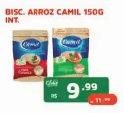 Supermercados Pague Menos bisc arroz camil 150g int. oferta