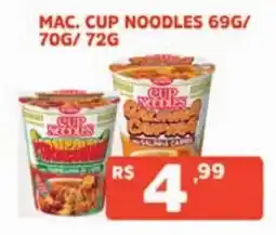Supermercados Pague Menos Mac cup noodles oferta