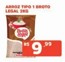 Supermercados Pague Menos Arroz tipo 1 broto legal oferta