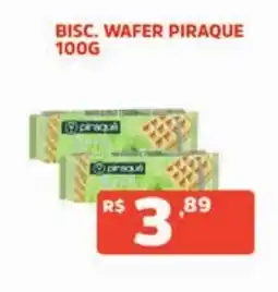 Supermercados Pague Menos Bisc. wafer piraque oferta