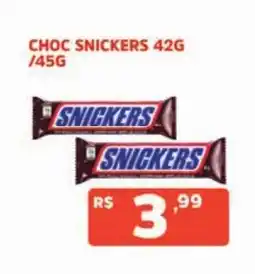 Supermercados Pague Menos Choc snickers oferta