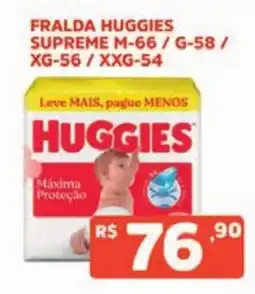 Supermercados Pague Menos Fralda huggies supreme oferta