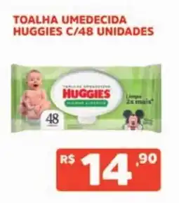 Supermercados Pague Menos toalha umedecida huggies oferta