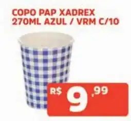 Supermercados Pague Menos copo pap xadrex oferta