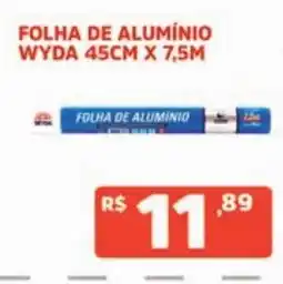 Supermercados Pague Menos folha de alumínio wyda oferta