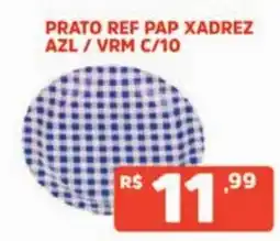 Supermercados Pague Menos prato ref pap xadrez azl / vrm oferta