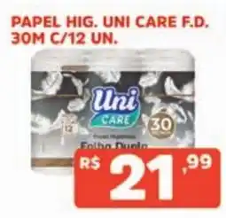 Supermercados Pague Menos papel hig. uni care f.d. oferta