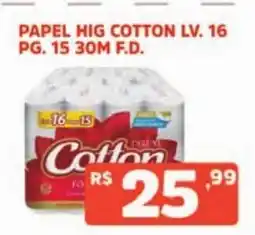 Supermercados Pague Menos papel hig cotton lv. 16 oferta