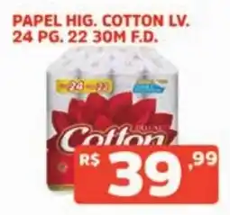 Supermercados Pague Menos Papel hig. cotton lv. oferta