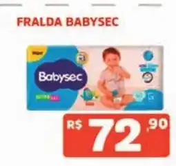 Supermercados Pague Menos Fralda babysec oferta