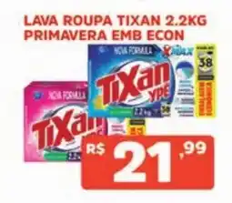 Supermercados Pague Menos lava roupa tixan 2.2kg primavera emb econ oferta