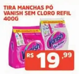 Supermercados Pague Menos tira manchas pó vanish sem cloro refil oferta