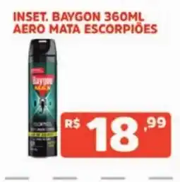 Supermercados Pague Menos Inset. baygon 360ml aero mata escorpiões oferta