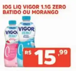 Supermercados Pague Menos Iog líq vigor 1.1g zero batido ou morango oferta