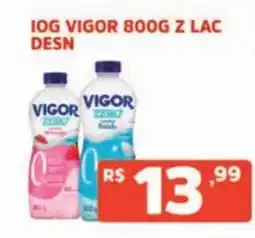 Supermercados Pague Menos Iog vigor 800g z lac desn oferta