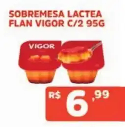 Supermercados Pague Menos Sobremesa lactea flan vigor oferta