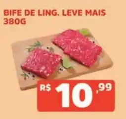 Supermercados Pague Menos bife de ling. leve mais oferta