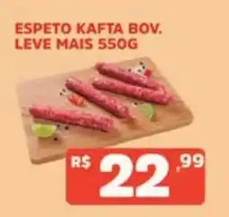 Supermercados Pague Menos Espeto kafta bov. oferta