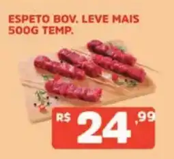 Supermercados Pague Menos Espeto bov oferta