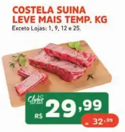 Supermercados Pague Menos Costela suina leve oferta