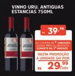 Supermercados Pague Menos vinho uru antigas estancias oferta