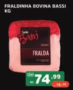 Supermercados Pague Menos Fraldinha bovina bassi oferta