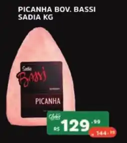 Supermercados Pague Menos Picanha bov. bassi oferta