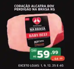 Supermercados Pague Menos Coração alcatra bov perdigão na brasa oferta