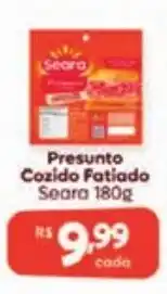 Supermercados Pague Menos Presunto Cozido Fatiado Seara oferta