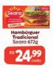Supermercados Pague Menos Hambúrguer Tradicional Seara oferta