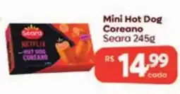 Supermercados Pague Menos Mini Hot Dog Coreano oferta