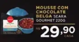 Supermercados Pague Menos Mousse com chocolate belga seara gourmet oferta