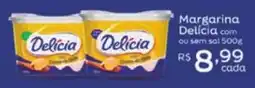 Supermercados Pague Menos Margarina delicia com ou sem sal oferta
