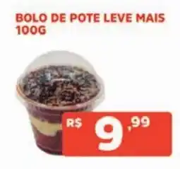 Supermercados Pague Menos bolo de pote leve mais oferta