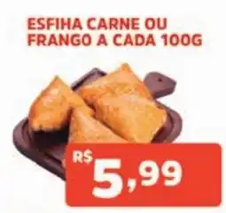 Supermercados Pague Menos esfiha carne ou frango oferta