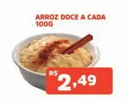 Supermercados Pague Menos arroz doce a cada 100g oferta