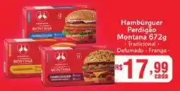 Supermercados Pague Menos Hambúrguer Perdigão Montana oferta