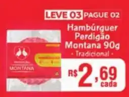 Supermercados Pague Menos Hambúrguer Perdigão Montana 90g Tradicional oferta
