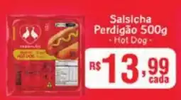 Supermercados Pague Menos Salsicha Perdigão Hot Dog oferta