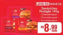 Supermercados Pague Menos Sanduíches Perdigão oferta