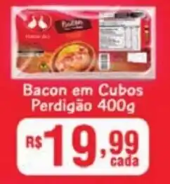 Supermercados Pague Menos Bacon em Cubos Perdigão oferta