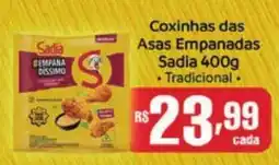 Supermercados Pague Menos Coxinhas das Asas Empanadas Sadia oferta