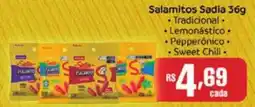 Supermercados Pague Menos Salamitos Sadia 36g oferta