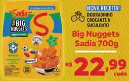 Supermercados Pague Menos Big Nuggets Sadia oferta